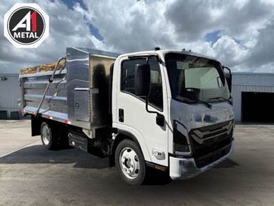2026 Isuzu NPR XD 16,000 GVWR 215HP Diesel with A-1 Metal Bodies 14'Landscape Dump Body