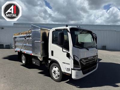 2026 Isuzu NPR XD 16,000 GVWR, 215HP Diesel with 14' Aluminum Landscape Dump Body