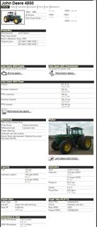 John Deere 4850 Tractor