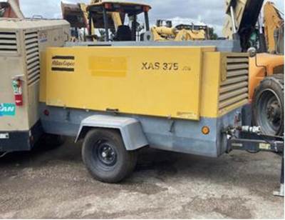 2012 Atlas Copco XAS 375 T3 Air Compressor