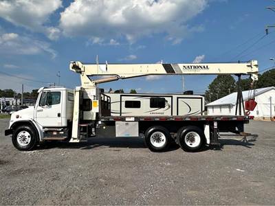Freightliner FL80 14.5-Ton Crane Truck - 2001 NATIONAL 500D Crane