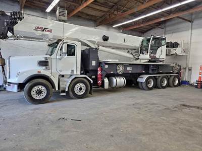 International L122 80-Ton Crane Truck - 2023 LOAD KING STINGER 80-160 Crane, 13ft Reach
