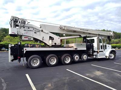 Peterbilt 367 50-Ton Crane Truck - 2014 NATIONAL NBT50 Crane