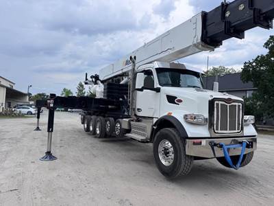 Peterbilt 567 65-Ton Crane Truck - 2022 ALTEC AC65E-155S Crane, 13ft Reach, Amt
