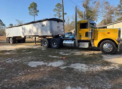 2015 Peterbilt 389 Day Cab Truck + 2007 East 39' Frameless End Dump (Combo Sale)