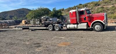 1980 Landoll Step Deck Trailer with winch