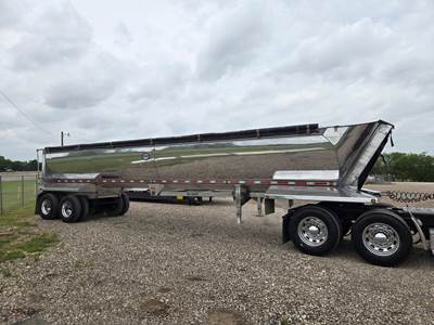 2015 MAC Trailer MACsimizer Half Round Frameless Aluminum End Dump, End Dump Trailer