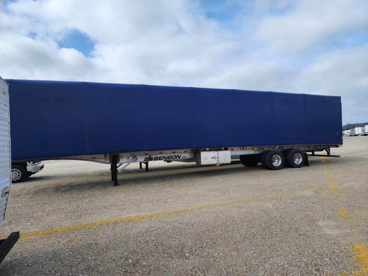 2022 Benson 524 Conestoga ALUMINUM FLATBED Flatbed Trailer 53FT For