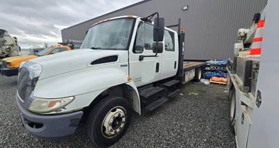 2008 International MaxxForce Crew Cab Flatbed Truck