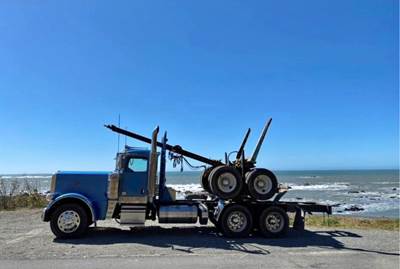 2020 Peterbilt 389 Logging Truck + Trailer