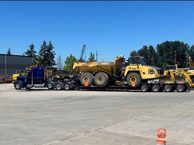 2024 Globe Trailer 55 TON Lowboy Trailer