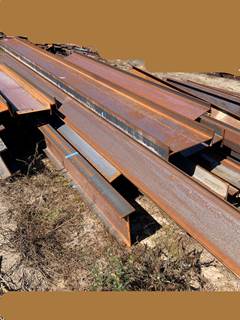 Steel pipes and steel I Beam, various lengths, never been used on any jobs