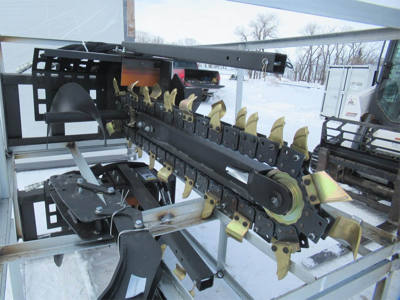 2022 Greatbear SKID STEER TRENCHER 4.5' BAR Trencher Attachment For