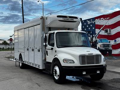 2019 FREIGHTLINER M2-106 10-BAY BEVERAGE TRUCK, 6 REFRIGERATED BAYS + 4 NON-REFRIGERATED, NON-CDL