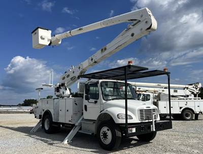 Altec AA55 61' Boom with Material Handling Jib Mounted on 2019 Freightliner M2