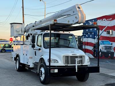 Altec AA55 61' Boom with Material Handling Jib Mounted on 2019 Freightliner M2