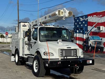 Altec L42M Articulating Boom with Material handling Jib mounted on a 2016 Freightliner M2-106, 47' Working Height, Cummins Power, Allison Automatic