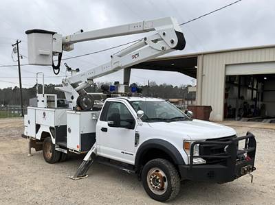 2021 Ford F-550 Super Duty, ETI 45' Articulating Boom, Material Handling Jib, Power Stroke Diesel, 4X4, Extra Clean