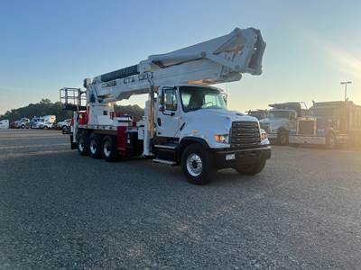 2018 VERSALIFT CONDOR CTA-130-I 129' BOOM, INSULATED, 1,500 LBS MATERIAL HANDLING JIB, LOW MILES & HOURS
