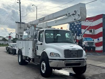 2019 FREIGHTLINER M2-106 EQUIPPED W/ TEREX HI-RANGER TC55 BOOM, 60' WORKING HEIGHT, MATERIAL HANDLING JIB, 4X4