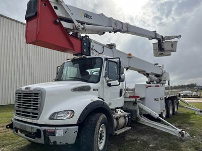 2015 Freightliner M2 112 W/ ALTEC AH125 125' Articulating and Telescopic Boom, 8X6 Drivetrain, Low Miles