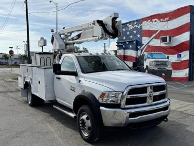 2017 RAM 5500 Utility Body / Terex Hi-Ranger LT40 45' Bucket / Cummins Power