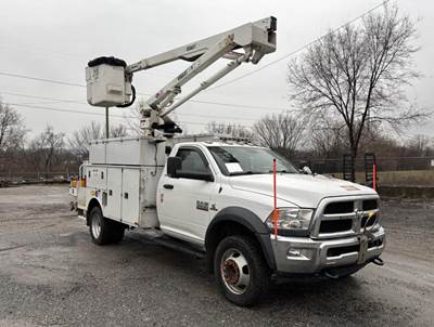 2017 RAM 5500 Equipped With Versalift SST40EIH Boom,45' Working Height, 27'9" Side Reach, Electric Drive
