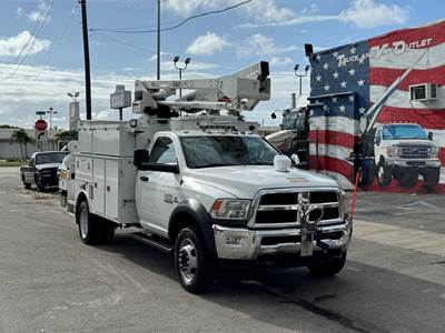 2017 RAM 5500 45' Boom Boom / Bucket Truck - Versalift SST40EIH Aerial Lift
