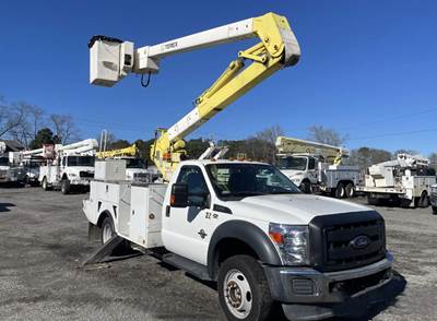 Terex Hi-Ranger HR37M 42' Over-Center Articulating Boom mounted on a 2016 Ford F-550 Super Duty, Coop Owned, 4X4, Ready to Work