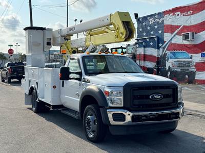 Terex Hi-Ranger HR37M 42' Over-Center Articulating Boom mounted on a 2016 Ford F-550 Super Duty, Coop Owned, 4X4, Ready to Work