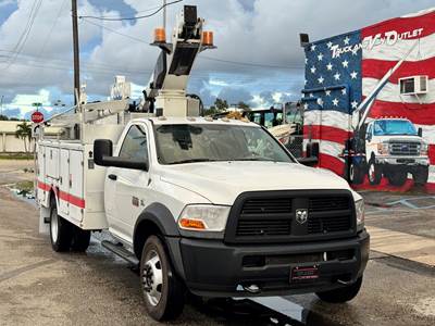 2012 Versalift TEL29N-03 Boom / Bucket Truck mounted on Ram 4500 Utility Truck