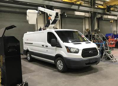 Versalift Vantel 29NE-01 Aerial Lift mounted on a 2017 Ford Transit T350 Cargo Van, Ready to work, Hard-to-Find