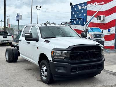2023 RAM 3500 Tradesman Crew Cab Cab & Chassis Truck, Cummins Power, Aisin Transmission, 1-Owner, Clean Carfax