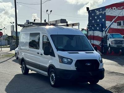 2021 Ford Transit  T-250  Cargo Van - Barkow Glass Rack, Shelves, Ladder Rack, 1-Owner, Extra Clean Van