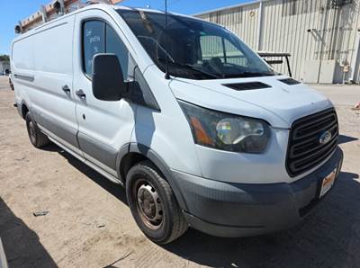 2017 FORD TRANSIT T-250 LOW ROOF CARGO VAN, 148" WHEELBASE, ROOF RACK, SHELVES, FLEET MAINTAINED, 1-OWNER