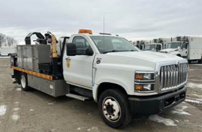 2019 International CV515 Equipped with Utilicor Technologies MD-300 Coring Unit, Duramax, Only 12K Original Miles, Like New