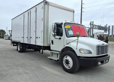 2018 FREIGHTLINER M2-106 26' BOX TRUCK, NON-CDL, FRP MORGAN BODY, CUMMINS POWER, ALLISON, DOUBLE SIDE DOOR