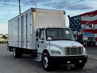 2018 FREIGHTLINER M2-106 26' BOX TRUCK, NON-CDL, FRP MORGAN BODY, CUMMINS POWER, ALLISON, DOUBLE SIDE DOOR