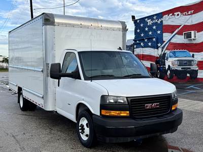 GMC Savana G3500 16 ft Box Truck - 275HP, 6 Speed Automatic, Roll up Door