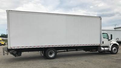 2022 INTERNATIONAL MV607, RARE 28' BODY, LIFTGATE, CUMMINS POWER, ALUMINUM WHEELS, FLEET MAINTAINED, NON-CDL