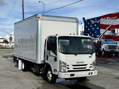 Isuzu NPR HD 16 ft Box Truck - 215HP, 6 Speed Automatic, Roll up Door, Liftgate