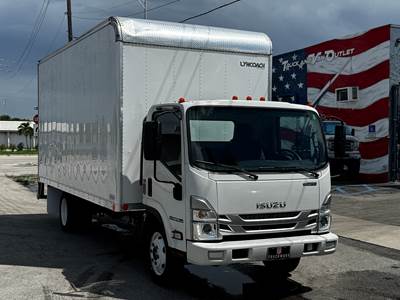 2023 ISUZU NPR-HD BOX TRUCK, 18' LYNCOACH BODY, 6.6L GAS POWER, 1-OWNER, WELL MAINTAINED, 4 IN STOCK