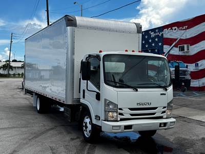 2019 ISUZU NRR BOX TRUCK, HARD-TO-FIND 22' BODY, ALUMINUM RAILGATE, 5.2L TURBO DIESEL, AISIN 6-SPEED AUTO