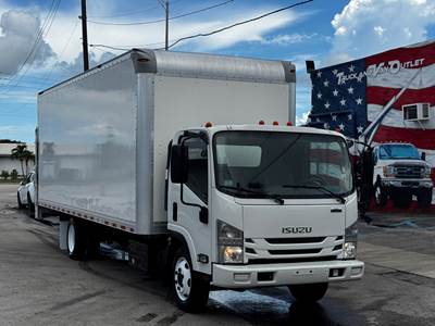 2019 ISUZU NRR BOX TRUCK, HARD-TO-FIND 22' BODY, ALUMINUM RAILGATE, 5.2L TURBO DIESEL, AISIN 6-SPEED AUTO