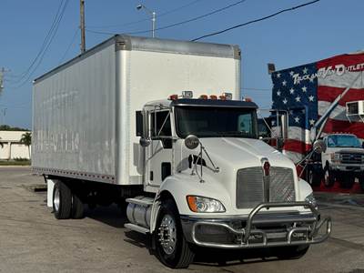 ** NON-CDL ** 2020 KENWORTH T-270 26' BOX TRUCK, ALLISON AUTOMATIC, ALUMINUM WHEELS, 6.7L TURBO DIESEL, 1-OWNER