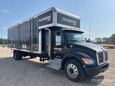2025 KENWORTH T380 MOVING BOX TRUCK, SLEEPER CAB, 26' BODY + 3' ATTIC, SMYRNA BODY, 1-OWNER, CLEAN CARFAX
