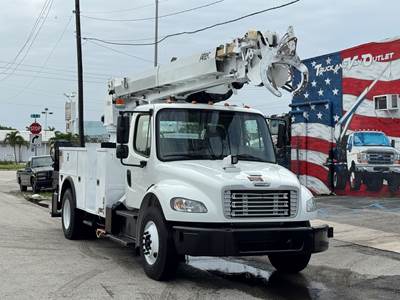 2015 Freightliner M2 106 Equipped W/ Altec DM47BTR Digger Derrick, Low Miles & Low Engine Hours.