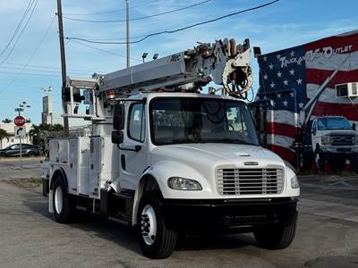 2019 FREIGHTLINER M2-106 EQUIPPED W/ ALTEC DM45B-TR DIGGER DERRICK, 45' SHEAVE HEIGHT, 18" AUGER, 26,790 LBS CAPACITY