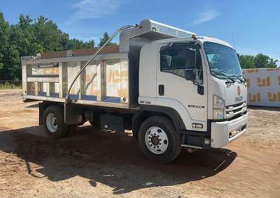 2020 ISUZU FTR 16' ALUMINUM DUMP TRUCK, IMMACULATE CONDITION, AUTOMATIC, 95K MILES, 1-OWNER
