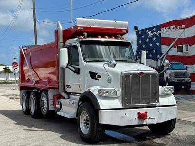 2017 Peterbilt 567 Tri- Axle Dump Truck, Double Frame, Aluminum Wheels, 18-Speed Automatic, Low Miles, Great Specs